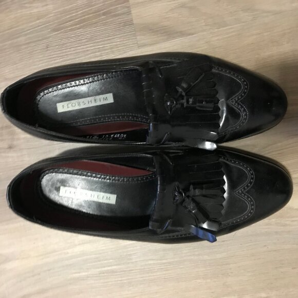 Florsheim Mens Black Dress Shoes Size 10 - Picture 6 of 8